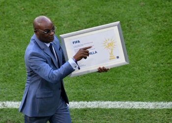 FIFA honour Roger Milla before Cameroon’s World Cup opener