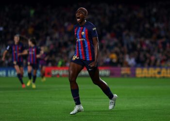 Oshoala scores brace in Barcelona’s emphatic Champions League win