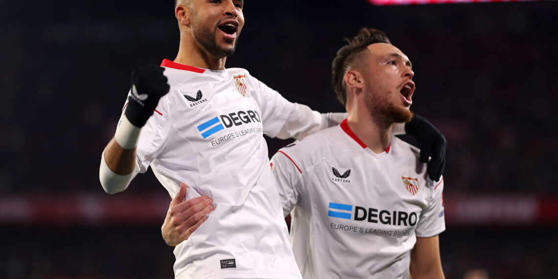 En-Nesyri’s brace fires Sevilla past 10-man Elche