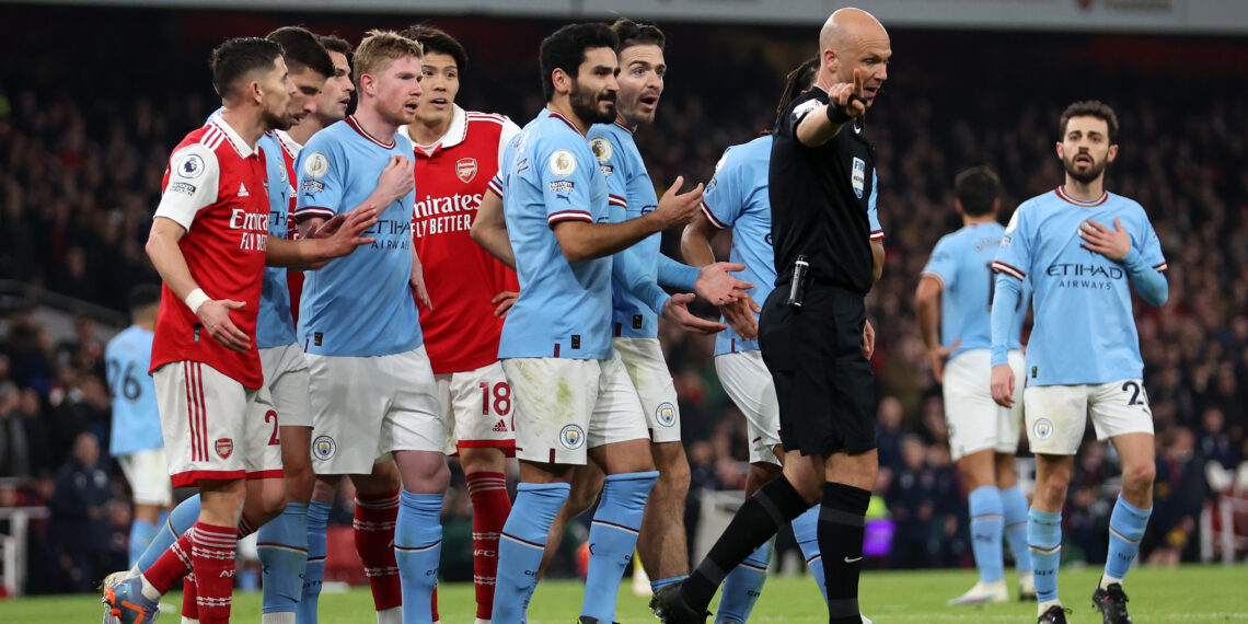 Man City defeat Arsenal to go top of Premier League table
