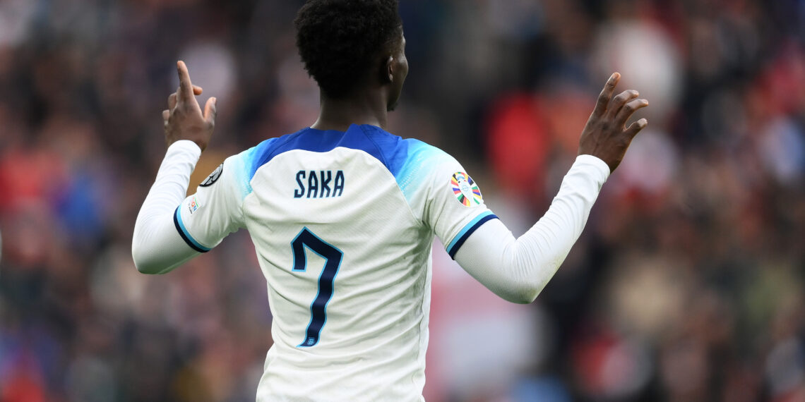 Euro 2024 Qualifiers: Saka joins exclusive England list against Ukraine
