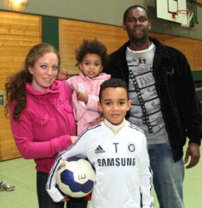 Jamal Musiala with his family