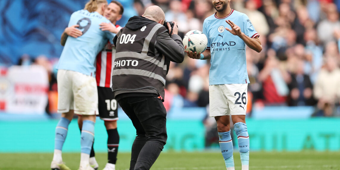 Mahrez makes Wembley history as Man City enter FA Cup final