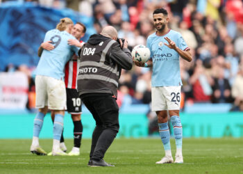 Mahrez makes Wembley history as Man City enter FA Cup final
