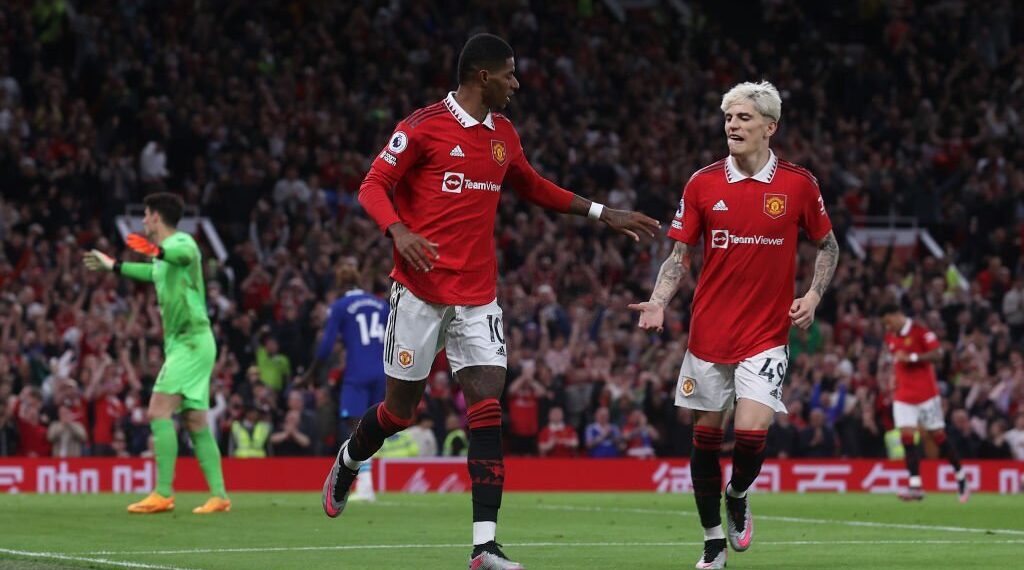 Rashford ties 10-year Man Utd record against Chelsea