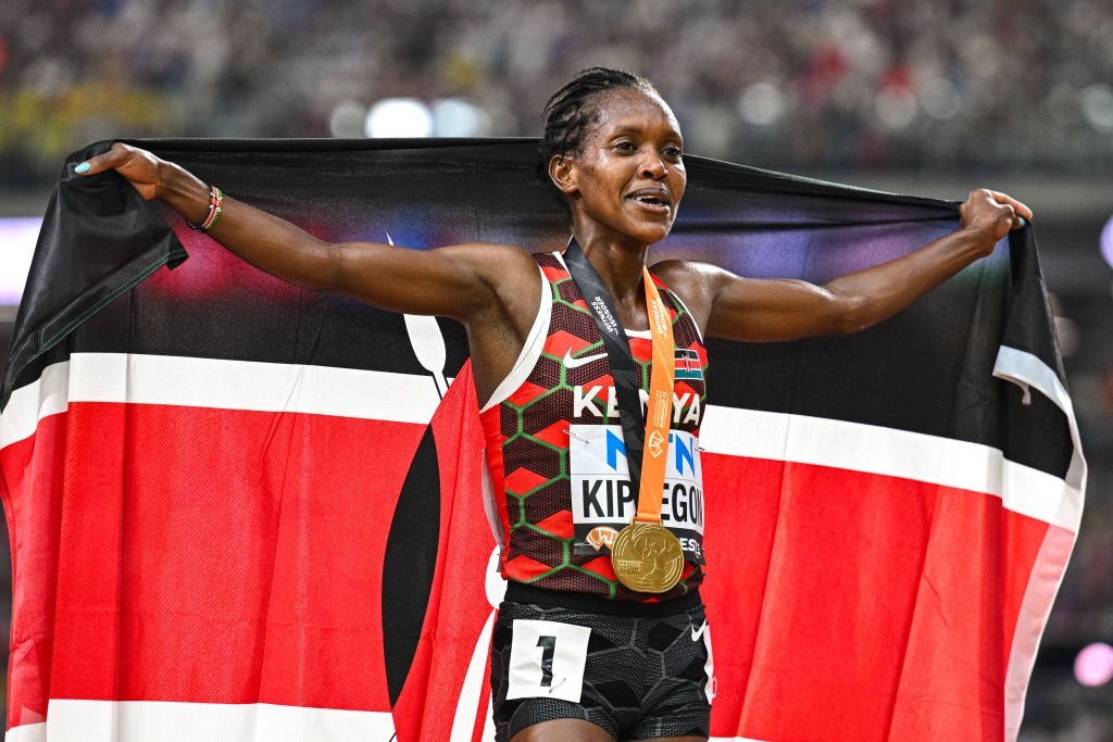World Athletics Championships 2023: Faith Kipyegon wins women's
