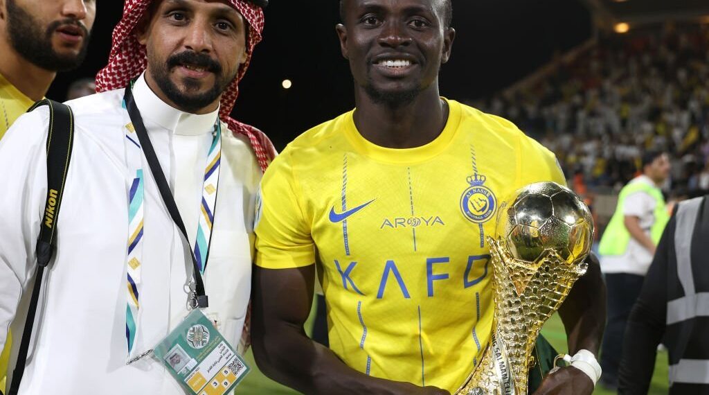 Mane reacts to winning first title with Al Nassr