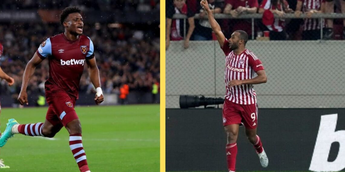 Europa League: Ghana’s Kudus scores in West Ham comeback win; El Kaabi hits brace in Olympiacos defeat