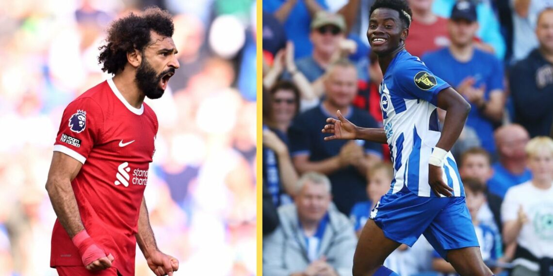 Salah, Adingra on target in Brighton and Liverpool stalemate