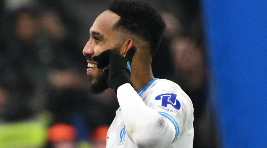 Gabonese forward Aubameyang stars as Marseille thump Lyon