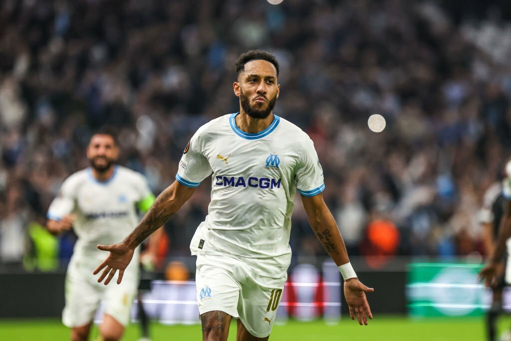 Uel Aubameyang Hat Trick Sends Marseille Through To Knockout Phase Afrosportnow 9756