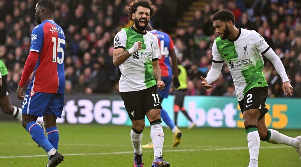Premier League: Salah reaches 150 goal-mark as Liverpool beat 10-man Crystal Palace