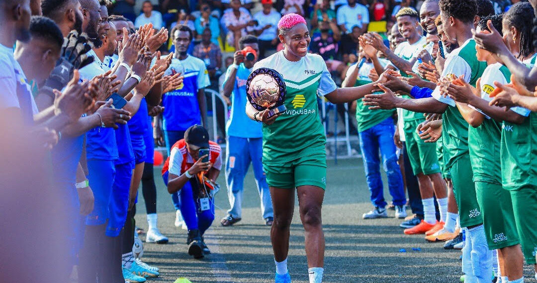 Martins, Olayinka, Alozie grace Oshoala’s eighth celebrity all-stars match in Lagos