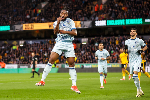 Semenyo: Ghana forward’s strike seals victory for 10-man Bournemouth