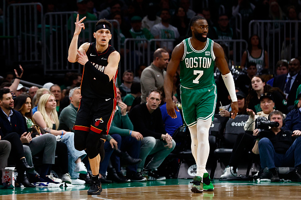 NBA: Red-hot Miami Heat stun Celtics with 23 threes, even playoffs series at 1-1