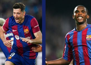 How Lewandowski equalled a Samuel Eto’o 19-year Barcelona record