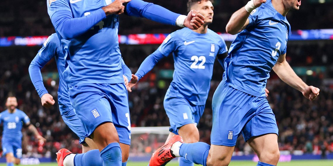 Nations League: Pavlidis scores twice as Greece beat England at Wembley