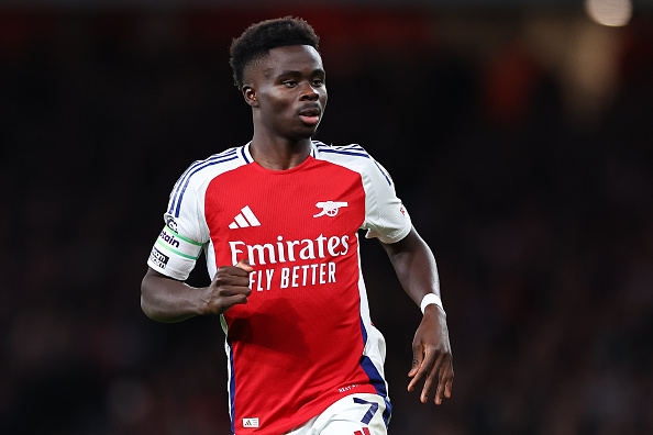 Saka disappointed despite scoring 50th Premier League goal for Arsenal