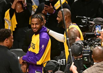 LeBron & Bronny make history as first father-son duo to play an NBA game in Lakers’ win
