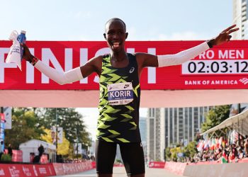 Kenya’s John Korir runs personal best time to win men’s title at Chicago Marathon
