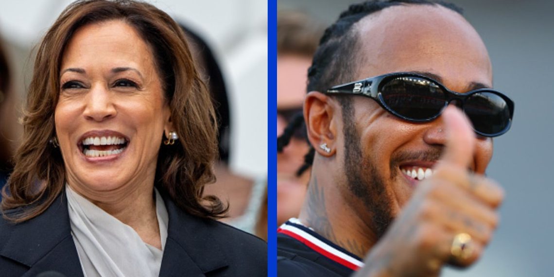 F1: US Vice President Kamala Harris shows admiration for Hamilton