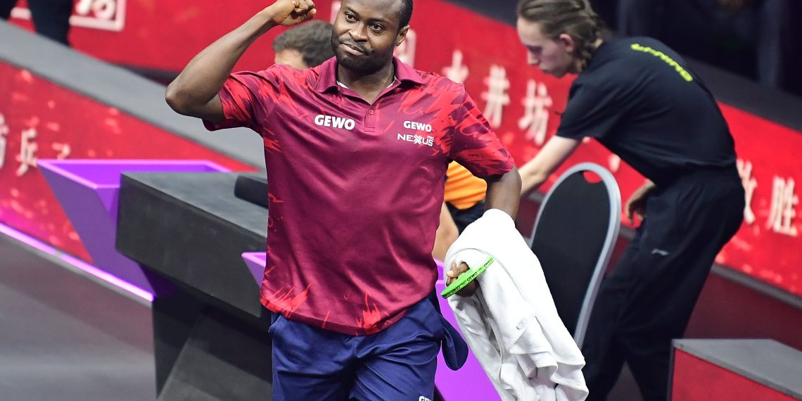 Nigeria’s Quadri Aruna beat Tomokazu Harimoto in WTT Champions Frankfurt