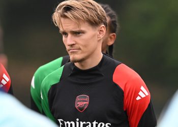 UCL: Martin Odegaard back in training ahead of Inter Milan clash