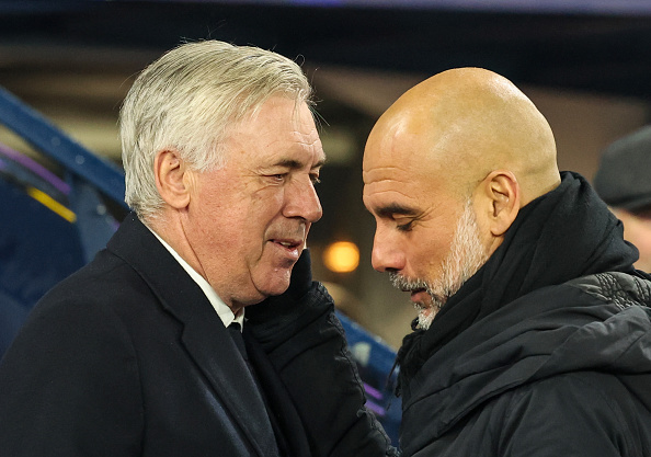 UCL: Ancelotti questions Guardiola’s 1% qualification chance for Man City
