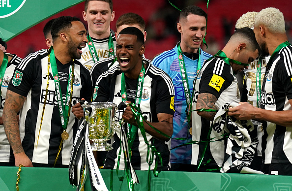 EFL Cup Final: Isak scores as Newcastle win first major trophy in 56 years