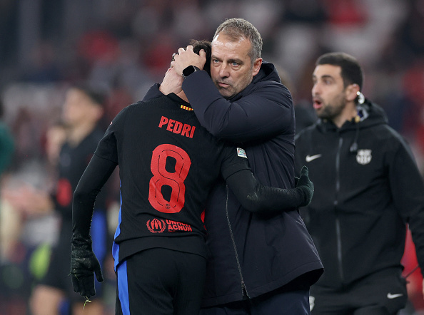 UCL: Flick proud of 10-man Barcelona performance in win over Benfica
