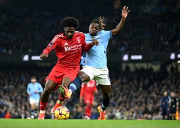 Man City boss Guardiola praises Ola Aina as ‘exceptional player’ for Forest