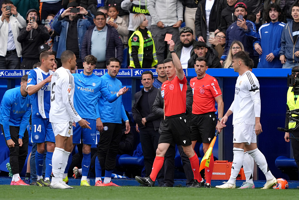 Real Madrid’s Kylian Mbappe hit with one-match ban after Alaves red card