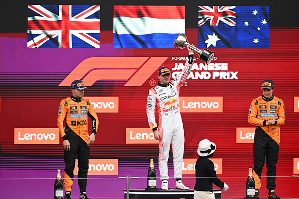 F1: Verstappen beats McLaren duo to Japanese Grand Prix win