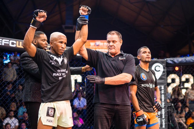 Africa dominates Brazil in historic triple title fight at EFC 123