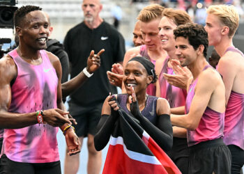 Faith Kipyegon comes short of sub-four-minute mile attempt in Paris