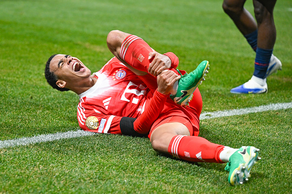 Bayern’s Musiala out for ‘long period’ with broken leg and dislocated ankle