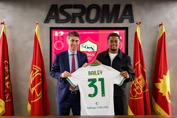 Leon Bailey joins AS Roma on loan from Aston Villa