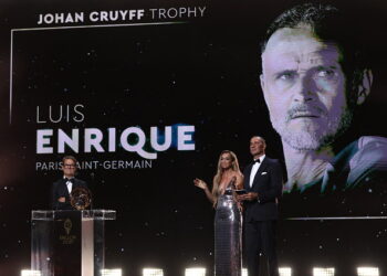 2025 Ballon d’Or: PSG coach Enrique wins men’s Johan Cruyff Trophy