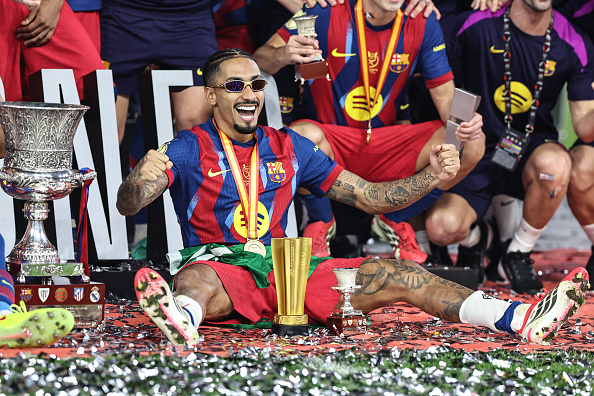 Spanish Super Cup: Raphinha inspires Barcelona to record-extending 16th title